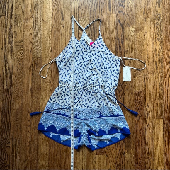 NWT A’gaci Sweet Wanderer Boho Paisley Romper - Picture 4 of 7